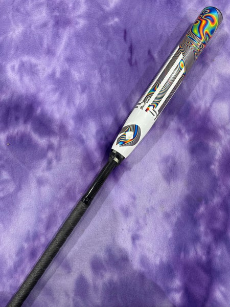 White 2021 DeMarini Prism+ Composite Bat (-10) Composite 23 oz 33" (Used)