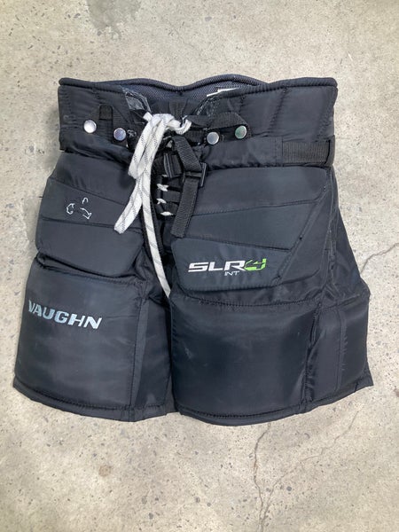 Black Intermediate XL Vaughn Ventus SLR4 Hockey Goalie Pants (Used)