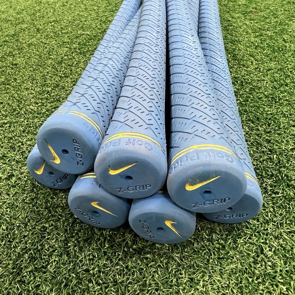 Set of Nike Vapor Fly Golf Pride Z Grip Pulls Blue And Volt/Yellow