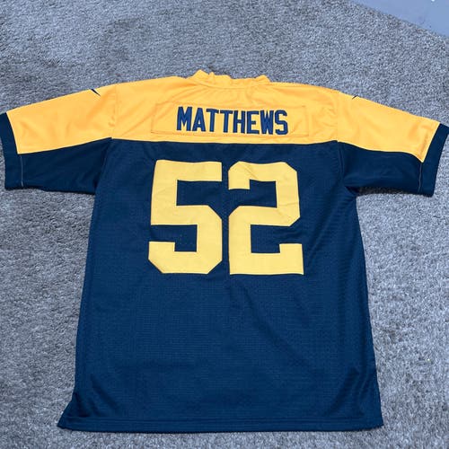 Nike Acme Throwback Green Bay Packers CLAY MATTHEWS Jersey Sewn Jersey Size 40