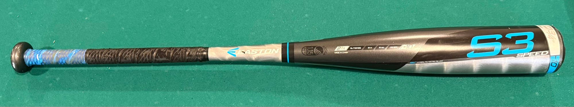 2019 Easton S3 Speed USSSA Baseball Bat 31/21 (-10) 2 3/4” SL19S310B 1.15 BPF