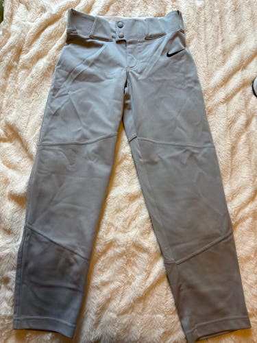 Gray Men's Medium Youth Nike Game Pants (Used)