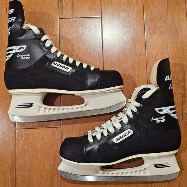 Bauer Impact 20 Hockey Skates Regular Width 9 (Used)