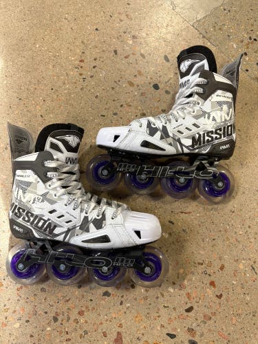 Senior Mission Inhaler WM03 Inline Skates Wide Width Size 8.5 (Used)