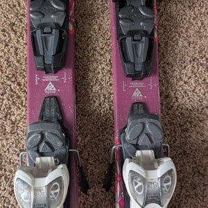Women's All Mountain 100 cm K2 Luv Bug Skis With Bindings (Used)