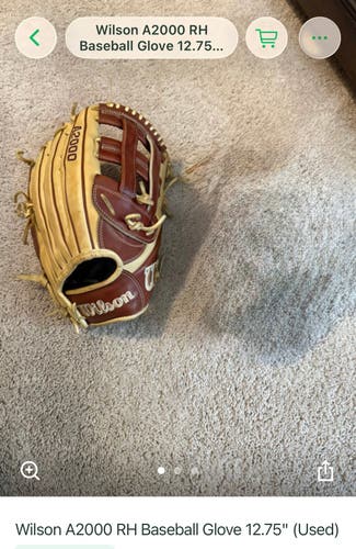 Wilson A2000 RH Baseball Glove 12.75" (Used) -