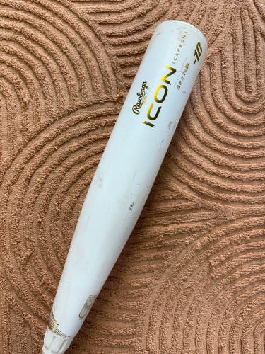 2024 Rawlings Icon Composite Bat USSSA Certified (-10) Composite 19 oz 29" (Used)