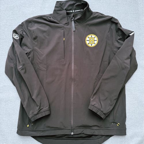 Boston Bruins Fanatics Authentic Pro Rink Full-Zip Coaches Jacket