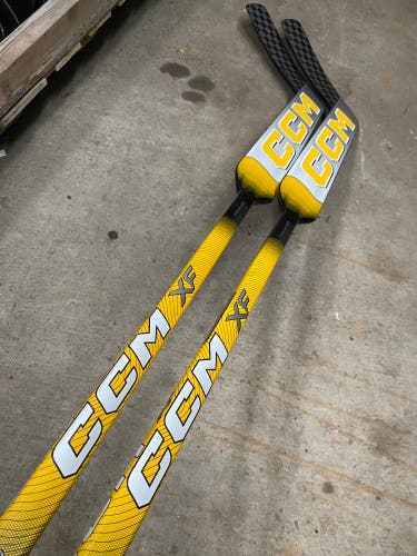 2 Pack New CCM XF Goalie Stick P4 24" Yellow