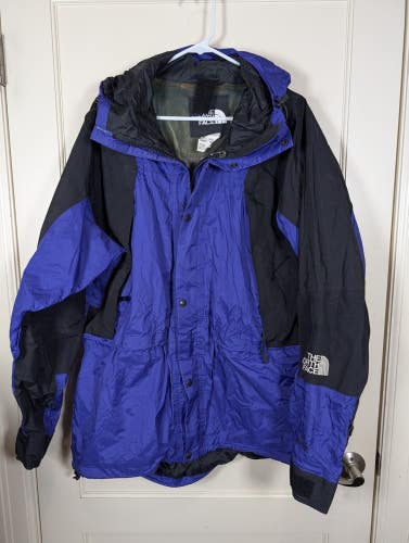 90s Vintage The North Face Mountain Gore-Tex Jacket Mens Size: XL Blue Shell