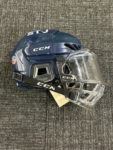 Used Navy Blue Junior CCM FitLite 3DS Helmet | GREAT CONDITION