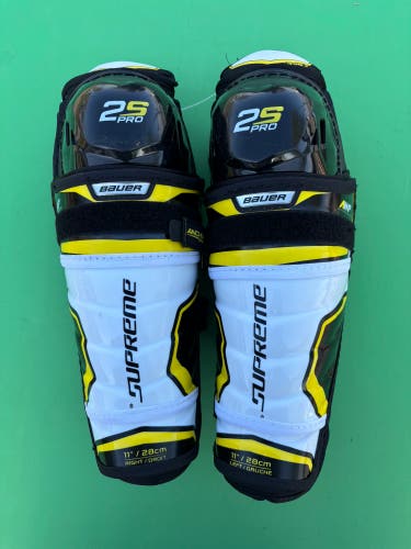 New Junior Bauer Supreme 2S Pro Shin Pads 11"