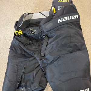Black Senior XL Bauer Supreme Mach Hockey Pants (Used)