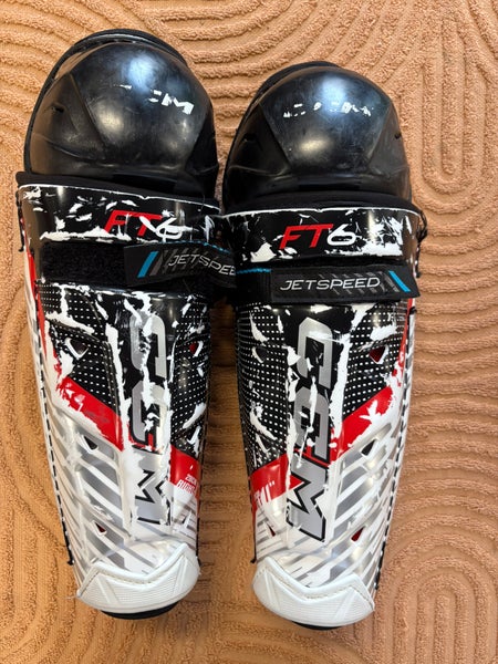 Junior CCM JetSpeed FT6 Shin Pads 11" (Used)
