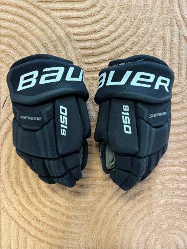 Black Bauer Supreme S150 Gloves 10" (Used)