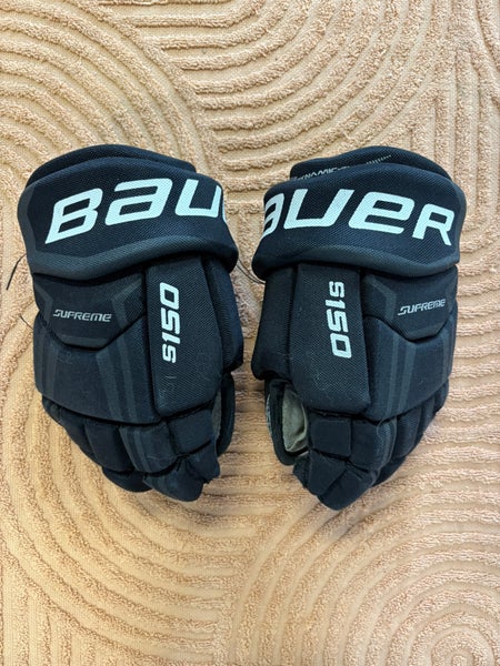 Black Bauer Supreme S150 Gloves 10" (Used)