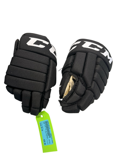 Used CCM CCM 9 IN GLOVES Youth Gloves Black 10" 11682-S000126115