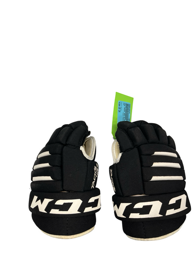 Used CCM TACKS 4R2 GLOVES Youth Gloves Black 10" 11682-S000126141