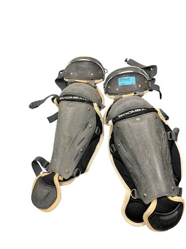 Used BoomBah SHIN GUARDS Catchers Leg Guards Black Adult 11682-S000126149