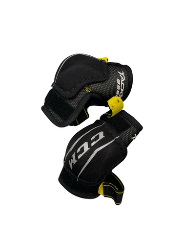 Used CCM TACKS 9550 ELBOW PADS Youth Elbow Pads MD 11682-S000126143