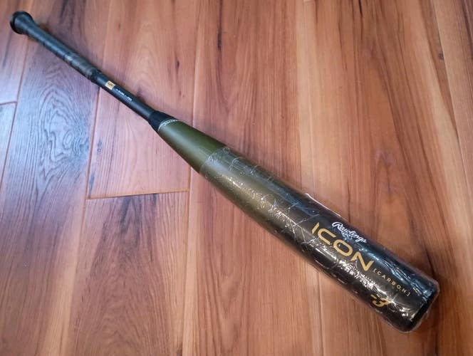 USED 2023 Rawlings ICON BBCOR 33/30 (-3) 2 5/8" BBCOR Composite Baseball Bat