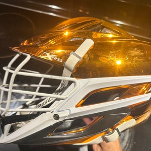 orange metallic nocsae certified lightweight Cascade XRS Helmet (Used)