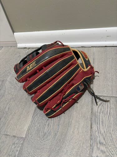 2019 Wilson A2K MB50 RH Outfield Baseball Glove 12.5" (Used)