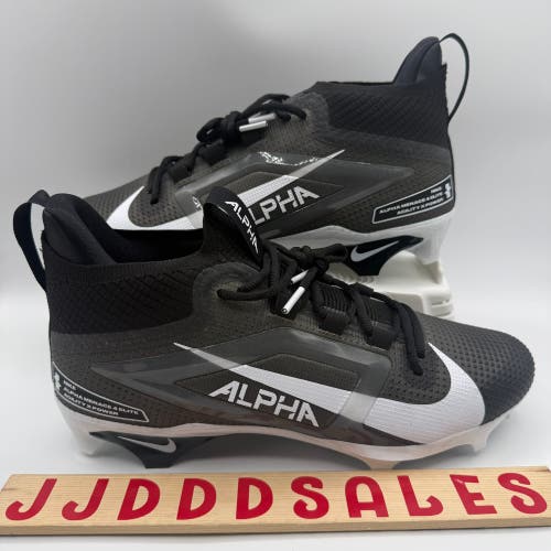 Nike Alpha Menace Elite 4 Football Cleats Black White FZ7701-001 Men’s Sz 11

New Without Box