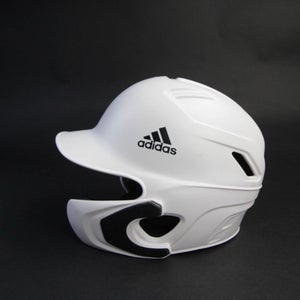 Adidas Batting Helmet Unisex White Used RHH S/M