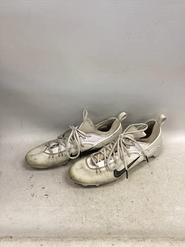 Used Nike LAX Cleats Mens White Senior 12 11851-S000042397
