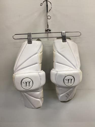 Used Warrior EVO PRO Lacrosse Arm Pads/Guards White LG 11851-S000042396