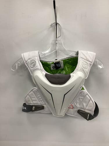 Used Maverik M5 Lacrosse Shoulder Pads White MD 11851-S000042404