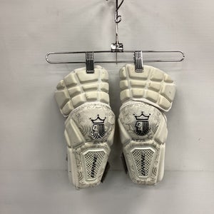 Used Brine KING Lacrosse Arm Pads/Guards White MD 11851-S000042406
