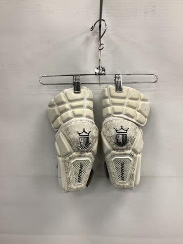 Used Brine KING Lacrosse Arm Pads/Guards White MD 11851-S000042406