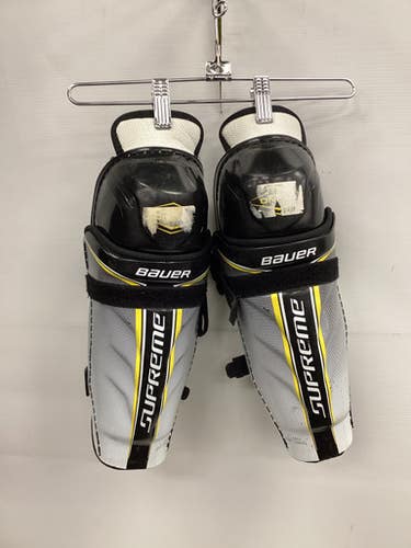Used Bauer SUPREME ONE40 Junior Shin Guards Black 11" 11851-S000042408