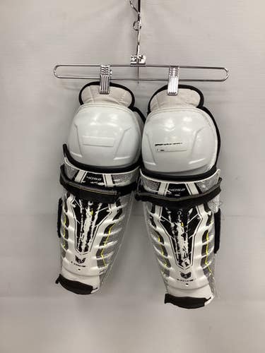Used CCM TACKS 4052 Junior Shin Guards White 12" 11851-S000042410