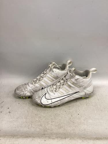 Used Nike HUARACHE LAX Cleats Mens White Senior 11 11851-S000042412