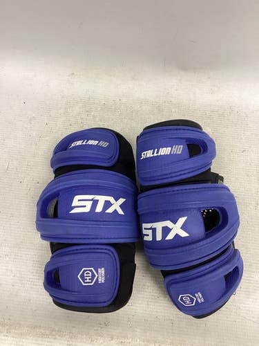 Used STX STALLION HD Lacrosse Arm Pads/Guards Royal Blue LG 11851-S000040939