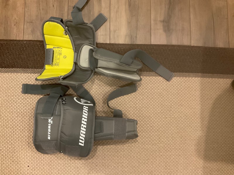 Warrior goalie knee pads, Senior, Large (Used)