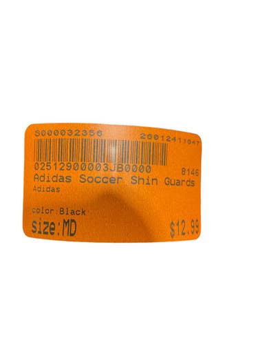 Used Adidas Soccer Shin Guards Adult Black MD 11847-S000032356