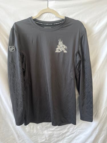 Pro Stock Arizona Coyotes Fanatics Base Layer Long Sleeve Compression Shirt