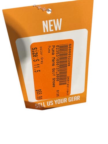 Used Puma Mens Golf Shoes Grey Senior 11.5 11847-S000032298