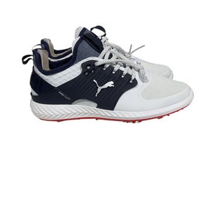 Used Puma Mens Golf Shoes White Senior 8.5 11847-S000032305