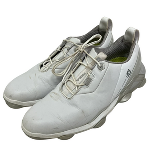 Used Foot Joy TOUR ALPHA Mens Golf Shoes White Senior 10.5 11692-S000145553