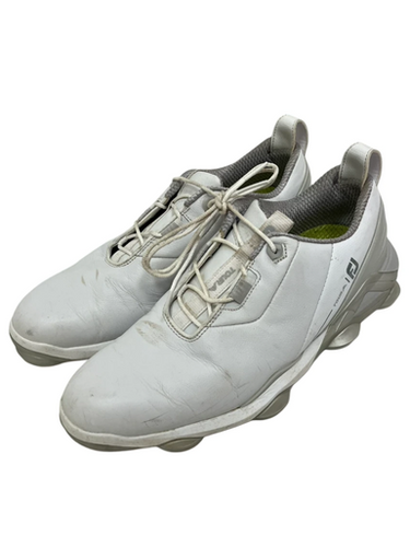 Used Foot Joy TOUR ALPHA Mens Golf Shoes White Senior 10.5 11692-S000145553