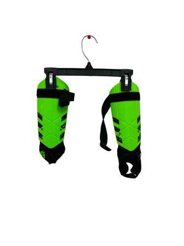 Used Adidas SHIN GUARDS Soccer Shin Guards Junior Green LG 11692-S000145610