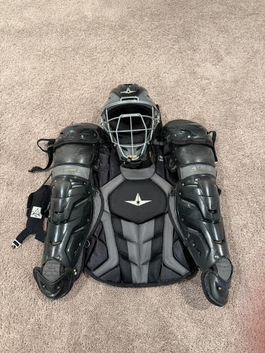 Black All Star System 7 Axis Catcher's Set (Used) Size 12-16