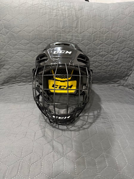 Large CCM Tacks 210 Helmet (Used) with cage