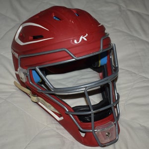 Rawlings Mach Catcher's Mask, Red, Fits 6.5-7 - Good Condition!