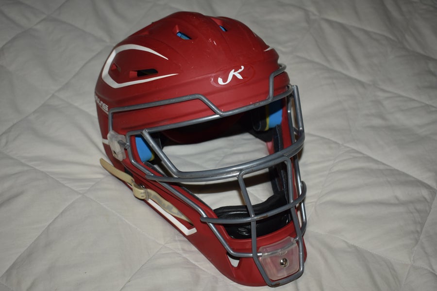 Rawlings Mach Catcher's Mask, Red, Fits 6.5-7 - Good Condition!